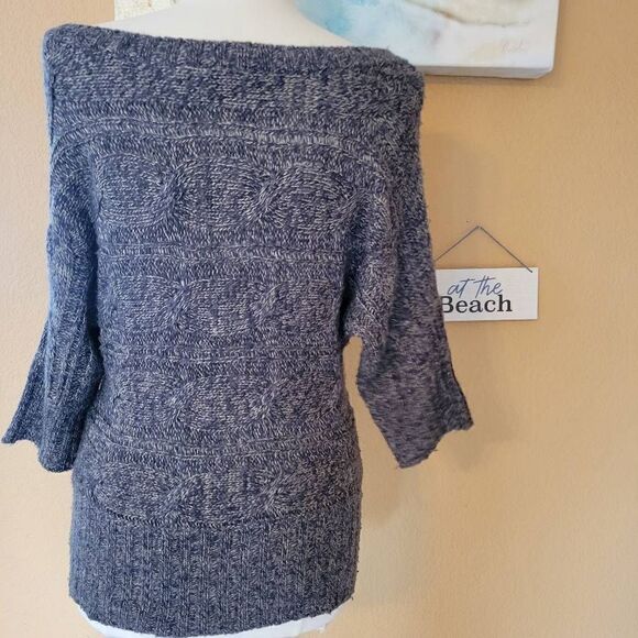 Pink Rose Women's Gray Sweater - Picture 3 of 6